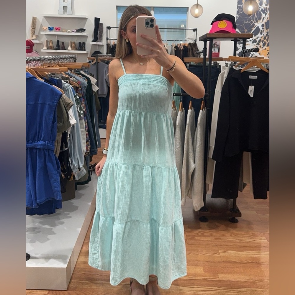 HEMLINE Tiered Cami Maxi Dress